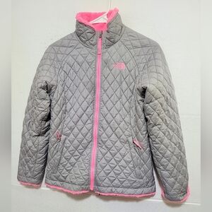 THE NORTH FACE REVERSIBLE MOSSBUD SWIRL JACKET GIRLS' SIZE L(14-16)
